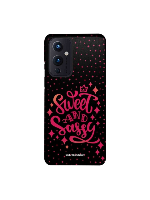 

CelfieDesign Black & Pink Sweet And Sassy Printed OnePlus 9 Slim Back Case