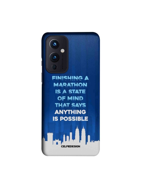 

CelfieDesign Blue & Grey Inspirational OnePlus 9 Slim Back Case