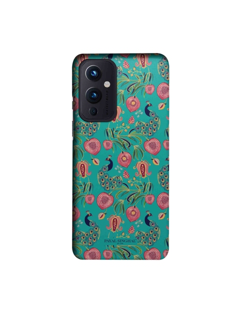 

CelfieDesign Green & Pink Floral Printed OnePlus 9 Slim Back Case
