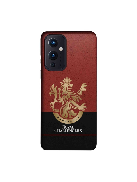 

CelfieDesign Red & Black RCB Color Block Printed OnePlus 9 Slim Back Case