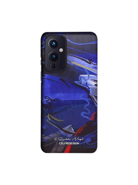 

CelfieDesign Blue & Grey Printed Plastic OnePlus 9 Slim Back Case