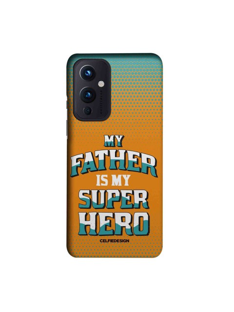 

CelfieDesign Yellow & Blue My Father My Superhero OnePlus 9 Slim Back Case
