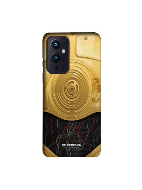 

CelfieDesign Gold-Toned & Black Attire C3PO OnePlus 9 Slim Back Case