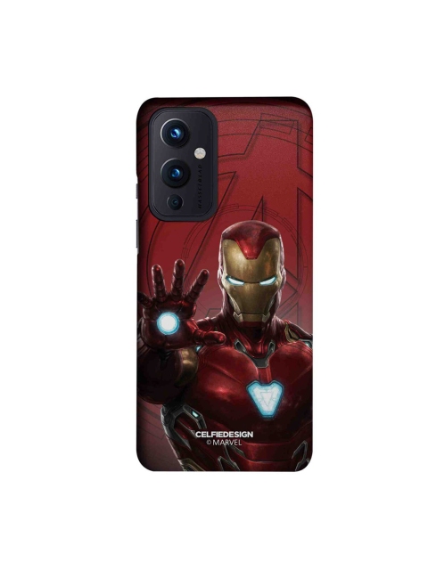 

CelfieDesign Maroon & Beige Iron man Mark L Armor Plastic OnePlus 9 Slim Back Case