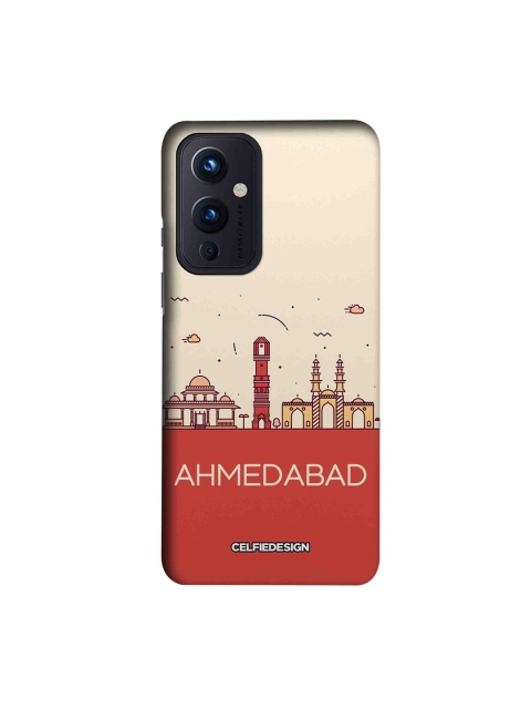 

CelfieDesign Pink & Red Ahmedabad skyline OnePlus 9 Slim Back Case