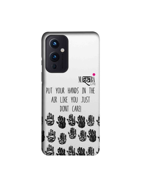 

CelfieDesign White & Black Masaba Hands Up OnePlus 9 Slim Back Case