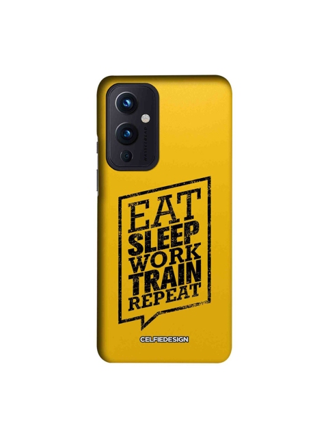 

CelfieDesign Yellow & Black Typography Printed OnePlus 9 Back Case