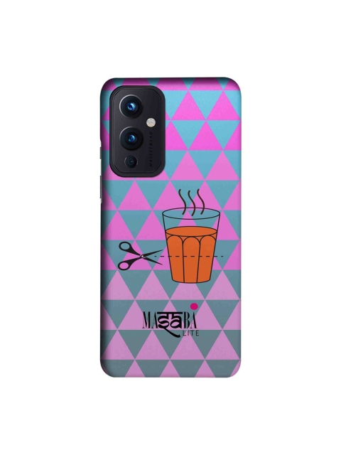 

CelfieDesign Blue & Pink Masaba Cutting Chai OnePlus 9 Slim Back Case