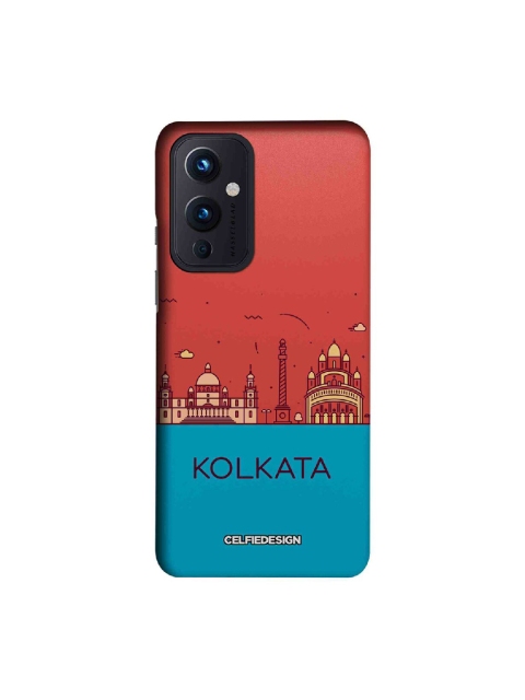 

CelfieDesign Red & Blue Kolkata Skyline OnePlus 9 Slim Back Case