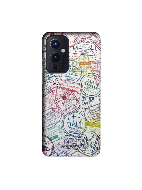 

CelfieDesign Multi-Coloured Immigration Stamps Classic OnePlus 9 Back Case