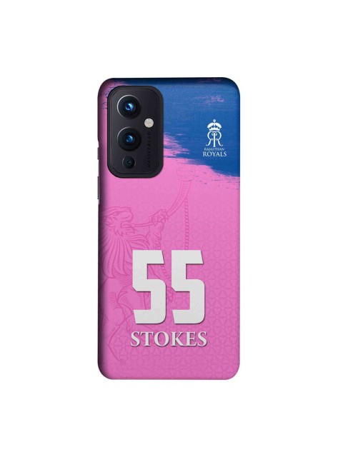 

CelfieDesign Pink & Blue Rajasthan Royals Gear Up Printed OnePlus 9 Slim Back Case