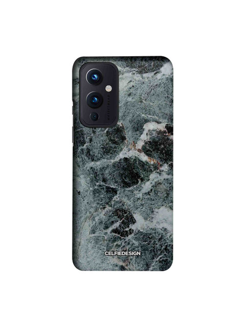 

CelfieDesign Black & Green Abstract Printed OnePlus 9 Slim Back Case