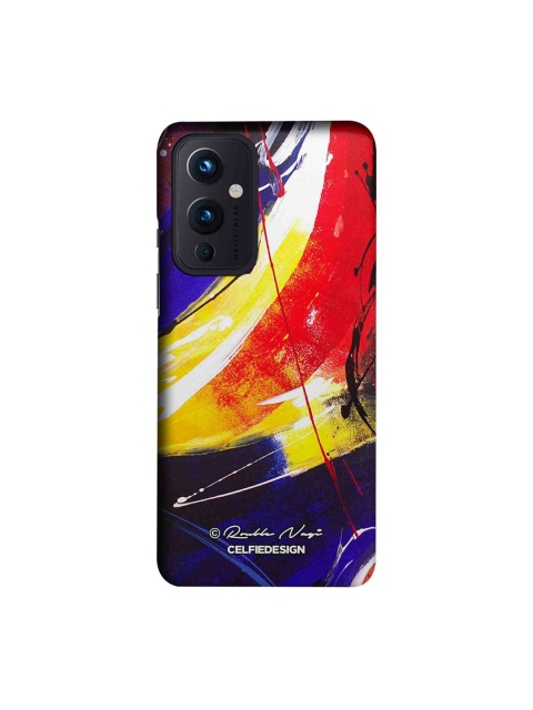 

CelfieDesign Blue & Red Abstract Printed OnePlus 9 Slim Back Case