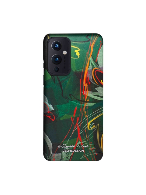 

CelfieDesign Green & Orange Strokes Of Life Oneplus 9 Slim Back Case