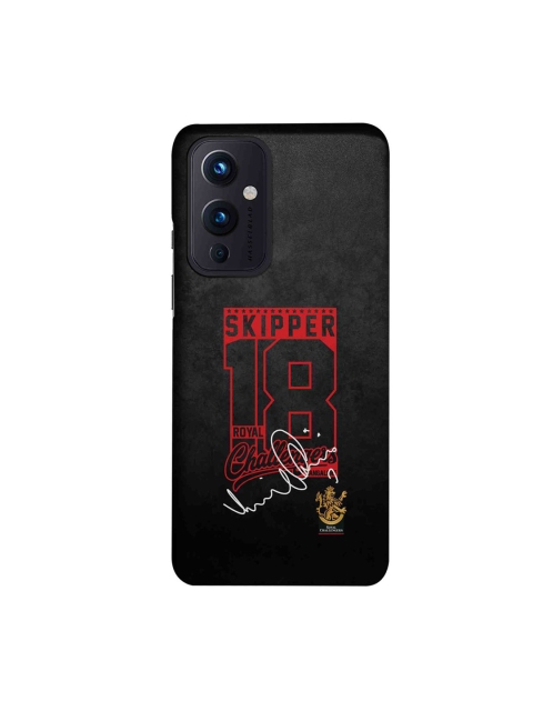 

CelfieDesign Black & Red Autograph Virat OnePlus 9 Back Case