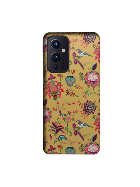 

CelfieDesign Musturd& Maroon Payal Singhal Chidiya Oneplus 9 Slim Back Case, Mustard