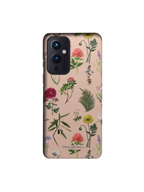 

CelfieDesign Pink & Green Floral Printed OnePlus 9 Slim Back Case