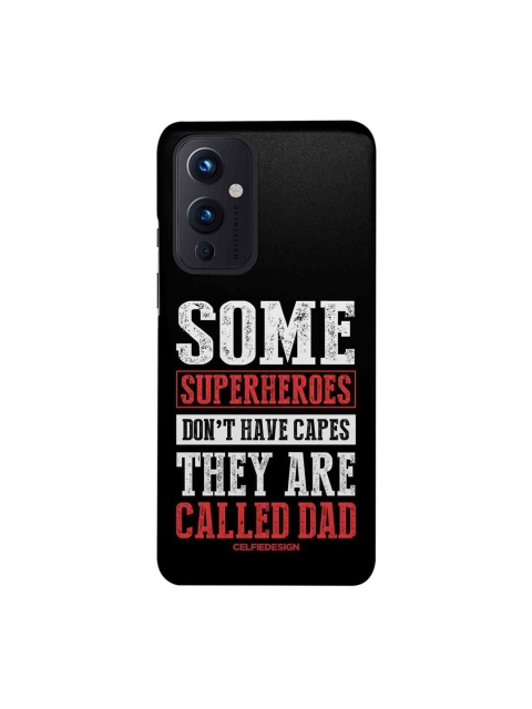 

CelfieDesign Black & Red They Are Called Superhero Printed OnePlus 9 Slim Back Case