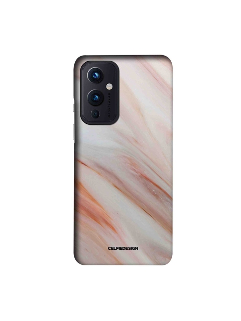 

CelfieDesign White & Orange Marble Rosa Levanto OnePlus 9 Slim Back Case