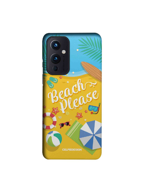 

CelfieDesign Yellow & Blue Beach Please OnePlus 9 Slim Back Case