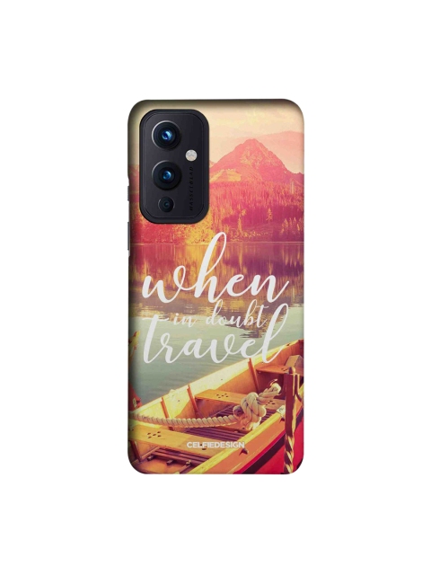 

CelfieDesign Multi-Coloured When In Doubt Travel OnePlus 9 Slim Back Case