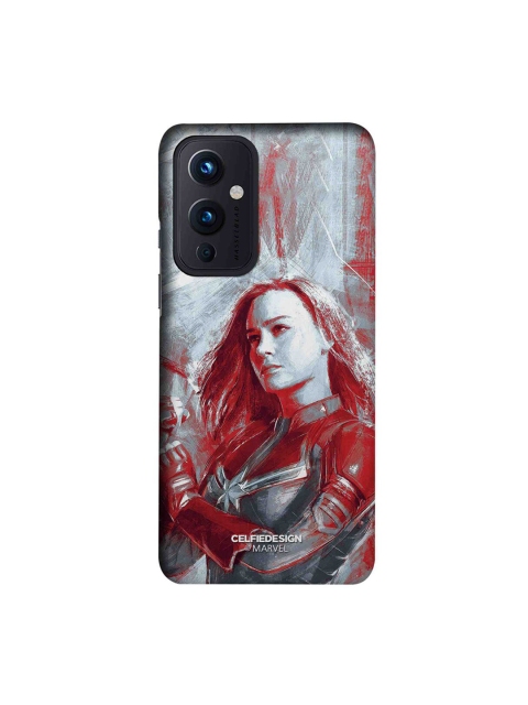 

CelfieDesign Grey & Red Charcoal Art Capt Marvel OnePlus 9 Slim Back Case