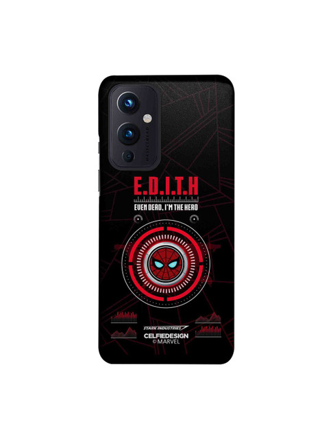 

CelfieDesign Black & Red Hello Edith Printed OnePlus 9 Slim Back Case