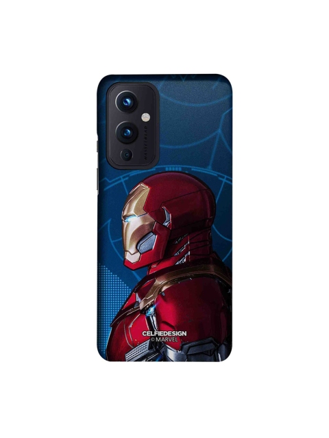 

CelfieDesign Blue & Red Iron Man Side Armor Printed OnePlus 9 Slim Back Case