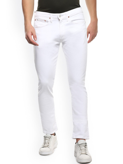 

Polo Ralph Lauren Men White Slim Fit Pure Cotton Jeans