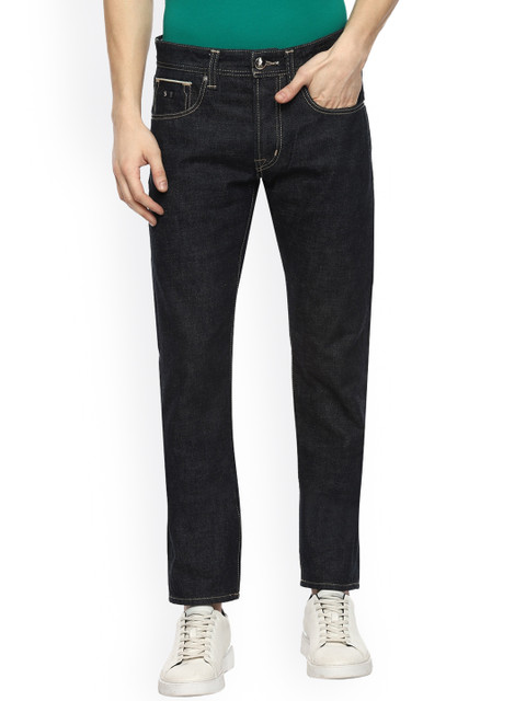 

Tramarossa Men Black Pure Cotton Rinse Wash Denim Jeans