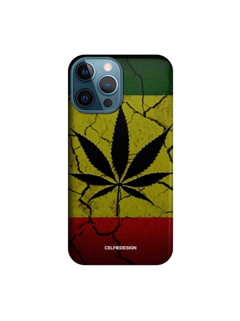 

CelfieDesign Green & Red Rastafari Printed iPhone 12 Pro Max Slim Back Case