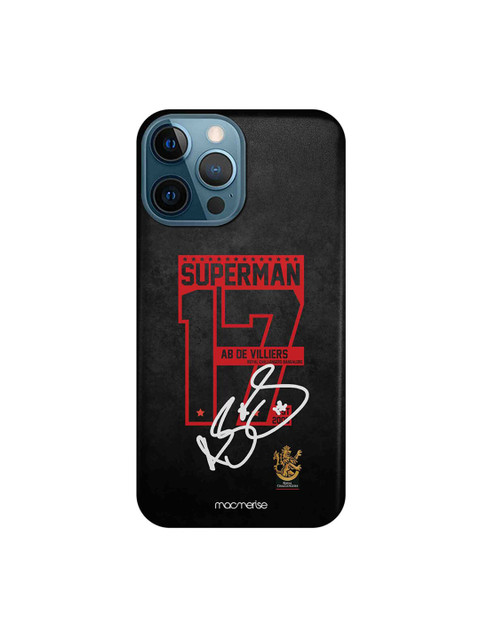 

CelfieDesign Black & Red Autograph ABD Printed iPhone 12 Pro Max Slim Back Case