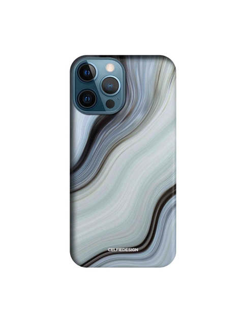 

CelfieDesign Grey & Black Liquid Funk Printed iPhone 12 Pro Max Slim Back Case