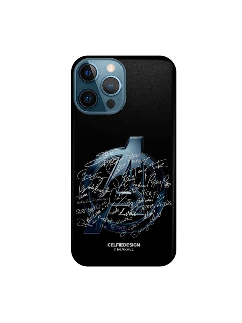 

CelfieDesign Black & Blue Avengers Nostalgia iPhone 12 Pro Max Slim Back Case