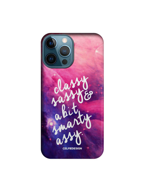 

CelfieDesign Pink & White Smarty Assy iPhone 12 Pro Max Slim Back Case
