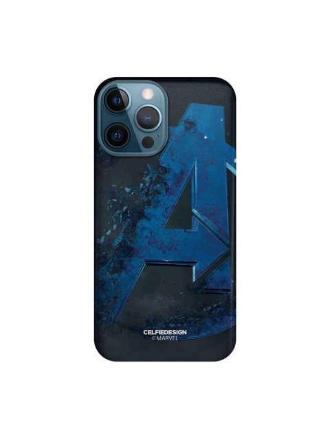 

CelfieDesign Black & Blue Endgame Logo iPhone 12 Pro Max Slim Back Case