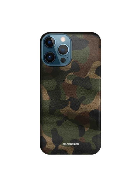 

CelfieDesign Black & Green Camo Rifle Green iPhone 12 Pro Max Slim Back Case