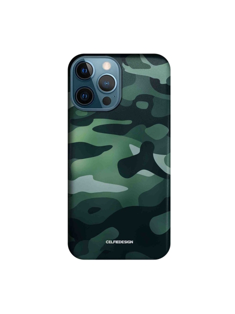 

CelfieDesign Green Camo Viridian iPhone 12 Pro Max Slim Back Case