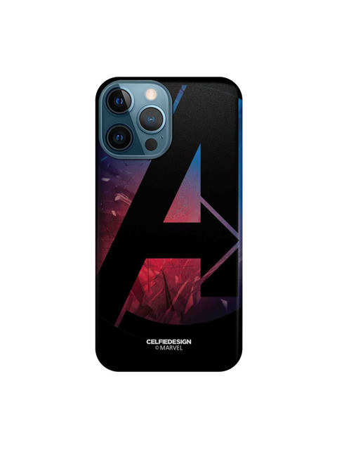 

CelfieDesign Black & Blue A For Avengers iPhone 12 Pro Max Slim Back Case