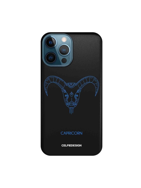 

CelfieDesign Black & Blue Capricorn iPhone 12 Pro Max Slim Back Case