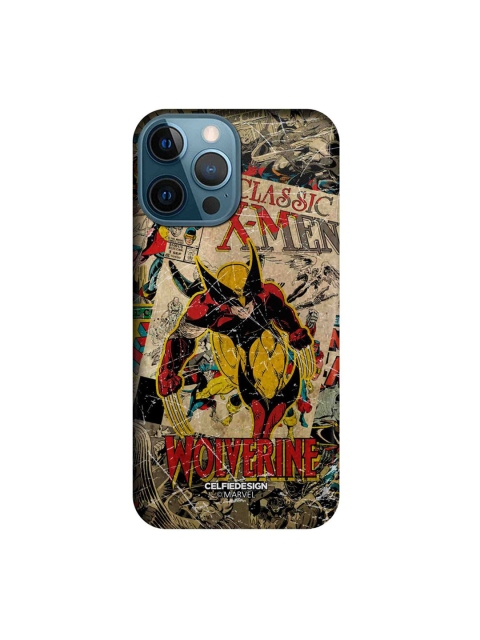 

CelfieDesign Beige & Red Comic Wolverine Printed iPhone 12 Pro Max Slim Back Case