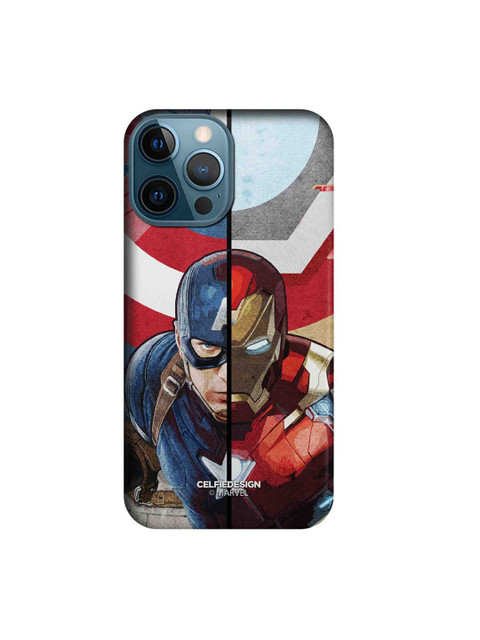 

CelfieDesign Red & Blue Man vs Machine iPhone 12 Pro Max Slim Back Case