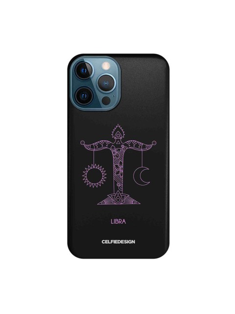 

CelfieDesign Black & Pink Libra iPhone 12 Pro Max Slim Back Case