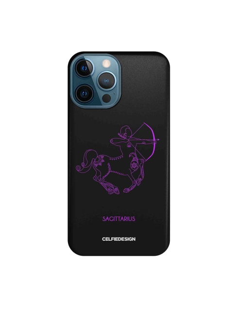 

CelfieDesign Black & Purple Sagittarius iPhone 12 Pro Max Slim Back Case