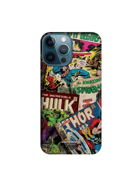 

CelfieDesign Multi-coloured Marvel Comics Collection iPhone 12 Pro Max Slim Back Case