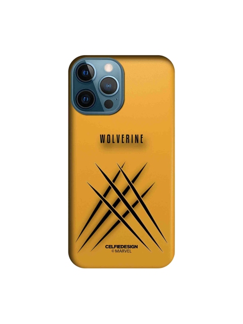 CelfieDesign Yellow & Black Minimalistic Wolverine iPhone 12 Pro Max Back Case