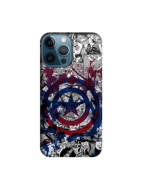 

CelfieDesign Grey & Blue Splash Out Shield iPhone 12 Pro Max Back Case