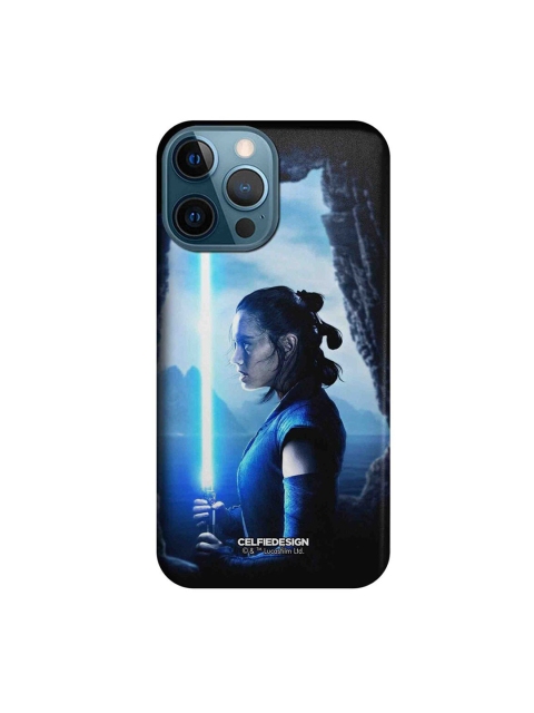 

CelfieDesign Blue & Black Light Saber Blue Printed iPhone 12 Pro Max Slim Back Case