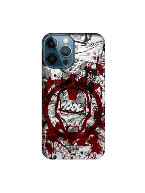 

CelfieDesign Red & White Splash Out Ironman iPhone 12 Pro Max Slim Back Case