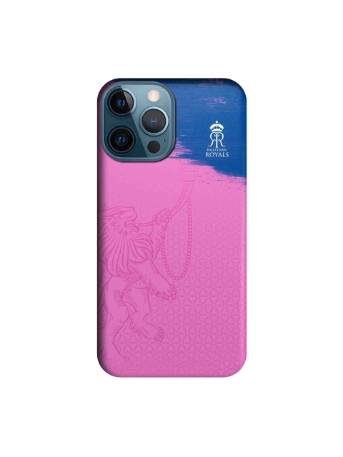 

CelfieDesign Pink & Blue Rajasthan Royals Crest Printed iPhone 12 Pro Max Slim Back Case